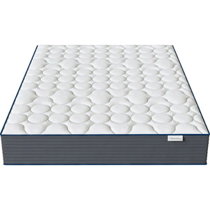 Lit en tissu + Matelas à mémoire de forme 22cm - ENZO & MEMO HR