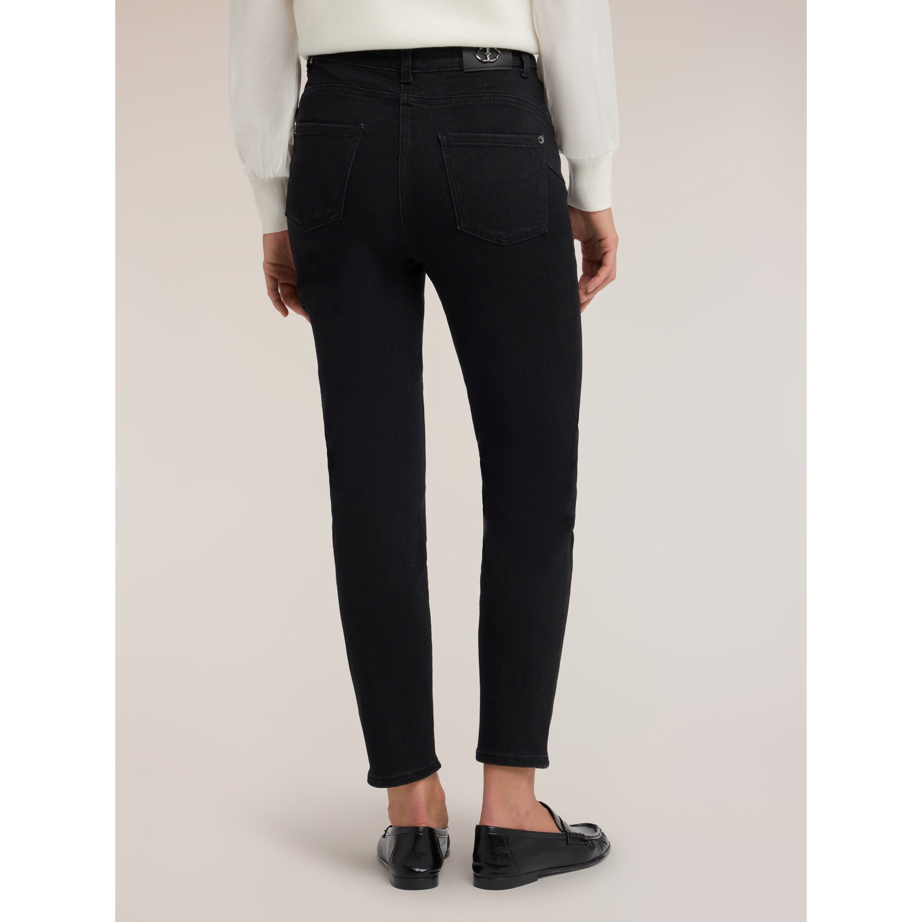 Motivi - Jeans skinny vita alta black wash - Nero