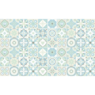 Stickers muraux - Sticker Mural Carrelage adhésif Cuisine Salle de Bain - 60 STICKERS CARRELAGES AZULEJOS CARMELINO
