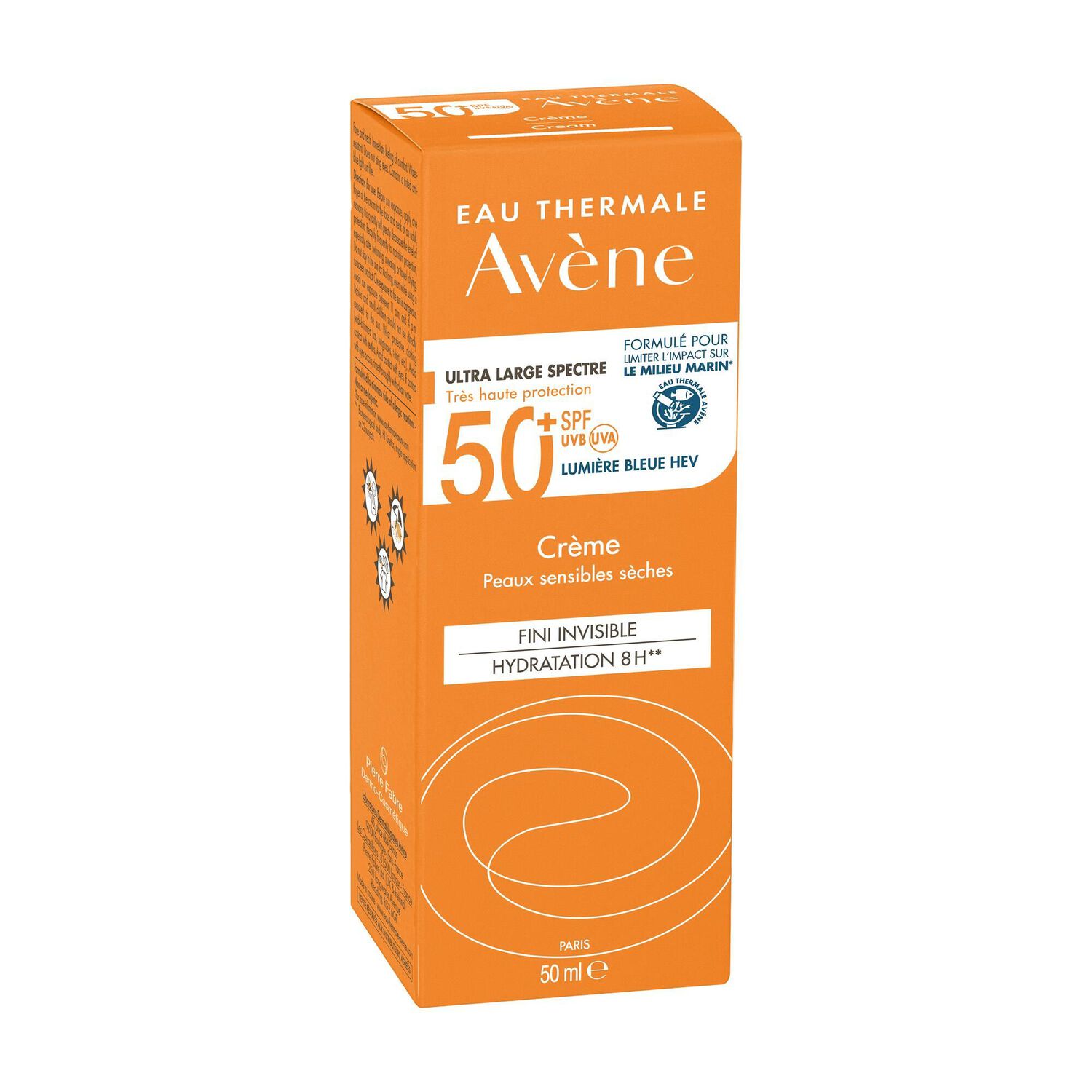 Crème SPF 50+ - Protection Solaire Fini Invisible 50 ml