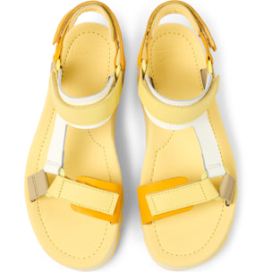 Sandali - CAMPER Oruga Up - Giallo - Pelle liscia