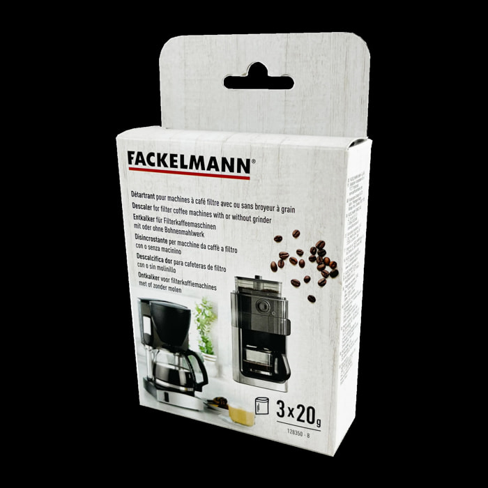 Détartrant pour machines à café filtre avec ou sans broyeur à grains Fackelmann Petit Déjeuner