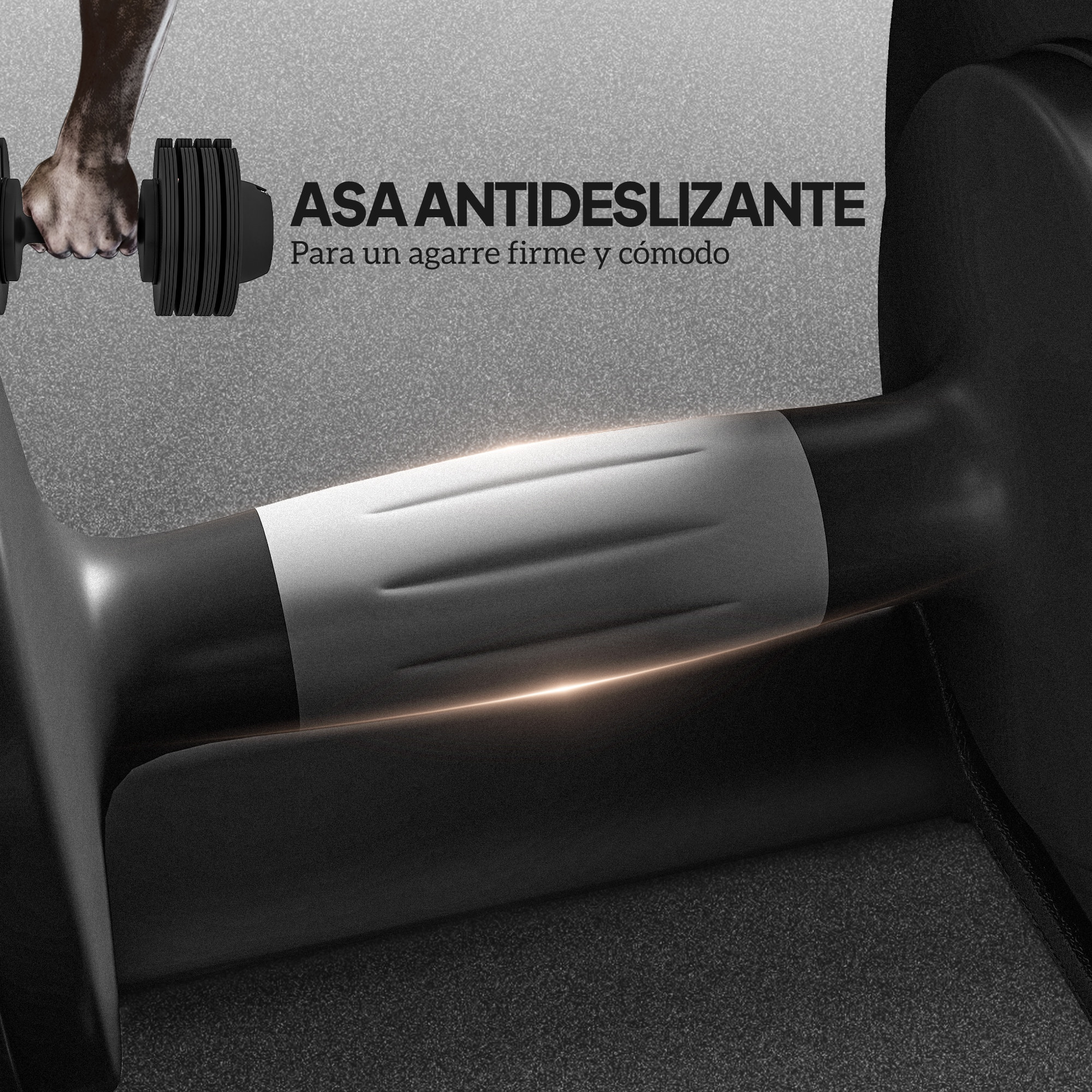 Mancuerna Ajustable 4 en 1 20 kg, Pesas y Mancuernas, Ajuste Rápido de Peso, con Base de Almacenamiento y Mango Antideslizante, para Entrenamiento en Casa Gimnasio