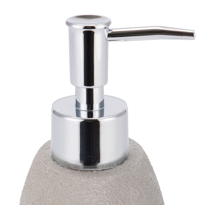 Distributeur de savon Tomasucci CEMENT, en résine, gris, 7 × 7 × 16 cm