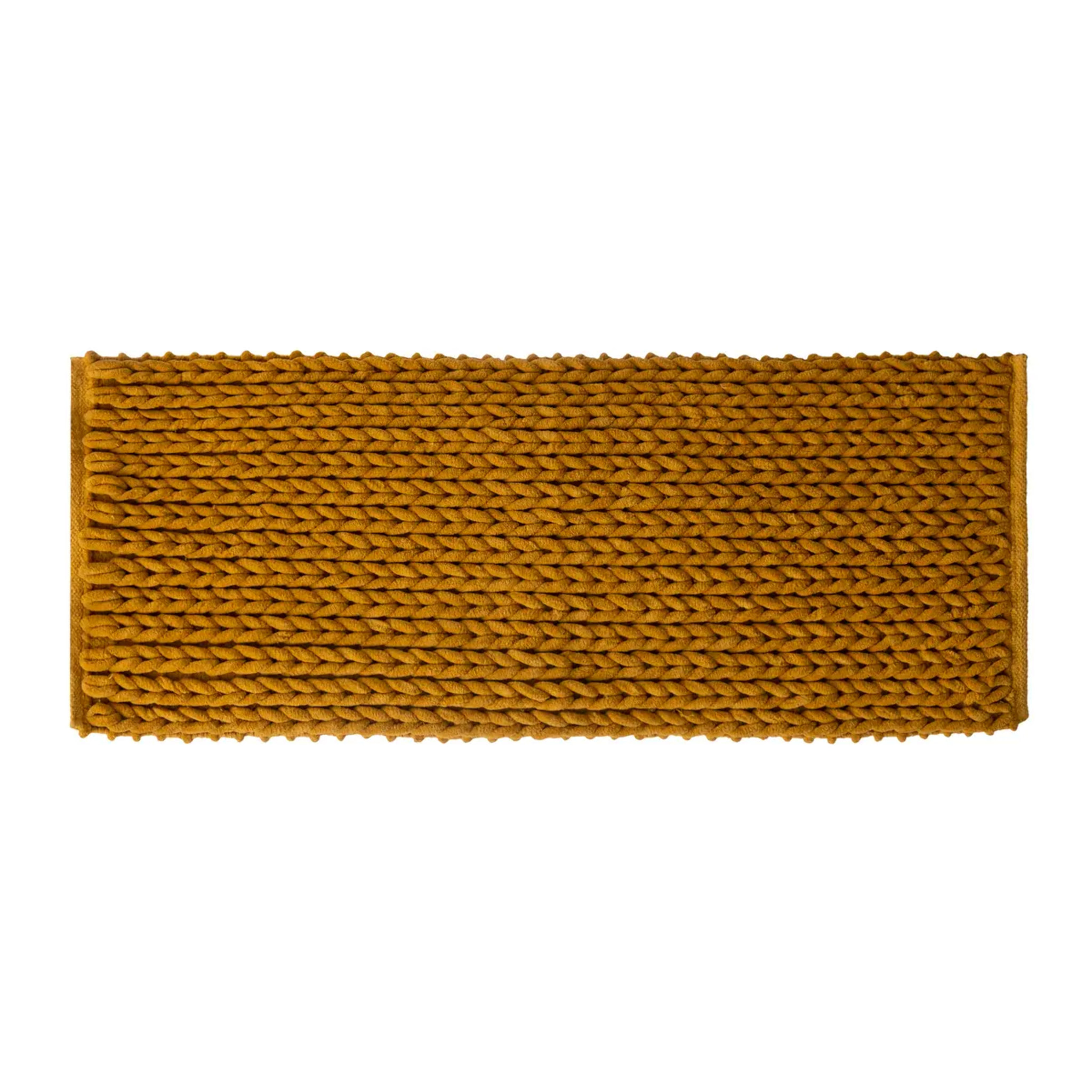 Tapis de bain 50x120cm "Colorama" jaune moutarde