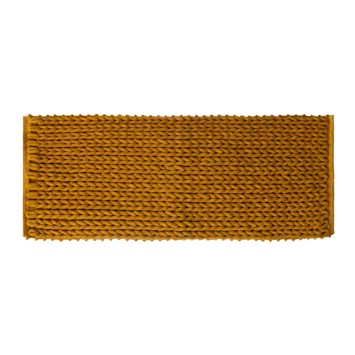 Tapis de bain 50x120cm "Colorama" jaune moutarde