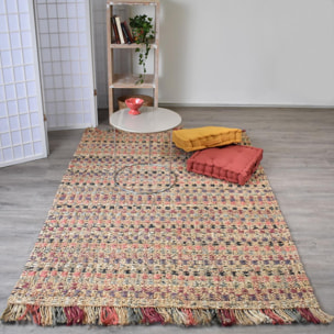 Tapis jute fait à la main motif géométrique HEGE