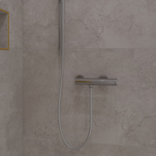 Aurum mitigeur de douche mural 150 mm à levier sans set de douche, chrome brillant (SATBAUR268CR)