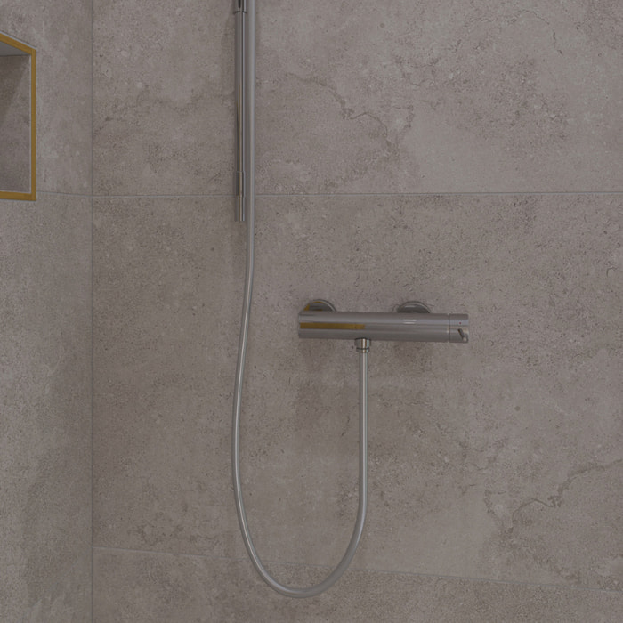Aurum mitigeur de douche mural 150 mm à levier sans set de douche, chrome brillant (SATBAUR268CR)
