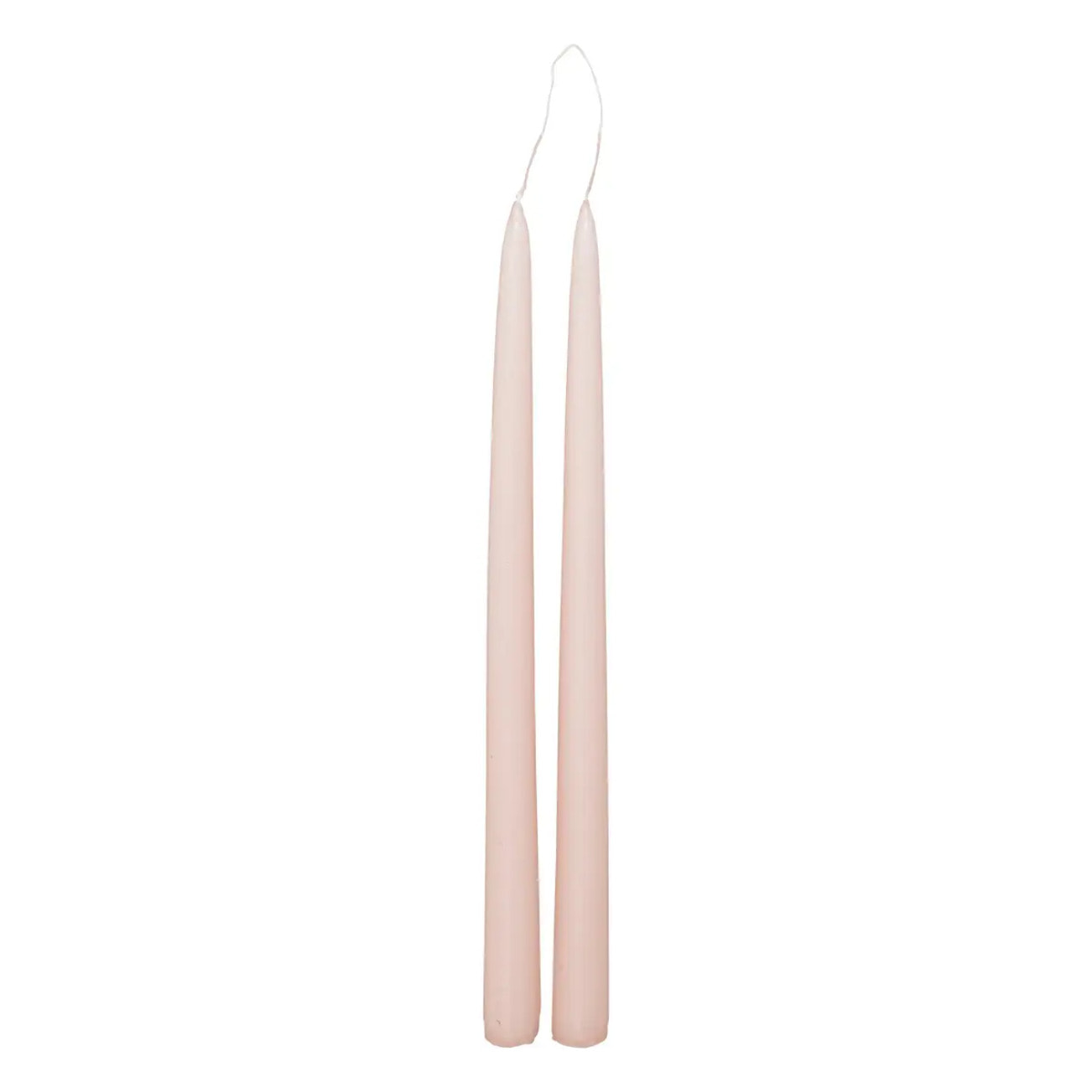 Lot de 2 bougies bâtons "Hugo" en coton H30cm rose