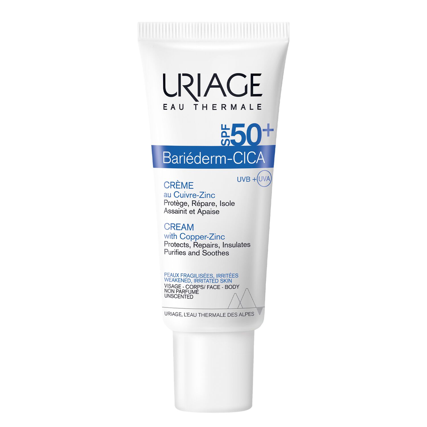 Bariéderm - Cica-Crème SPF50+ - Réparatrice au Cuivre-Zinc 40 ml