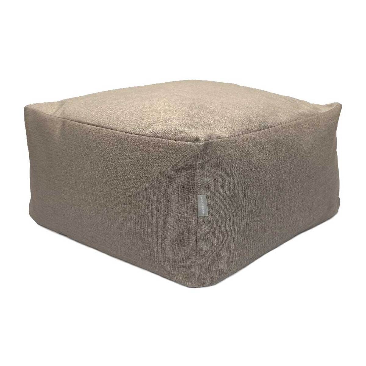 Puff desenfundable PANDA marrón 50x50x25 cm. Disponible en varios colores