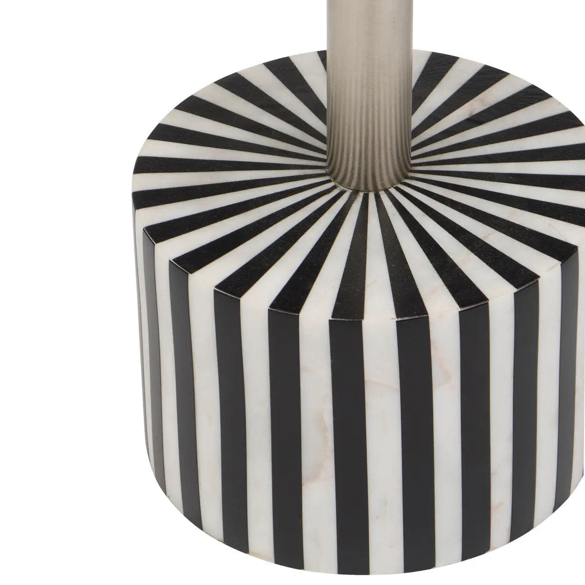Table d'appoint Nema noir et blanc 36x36x58,5cm