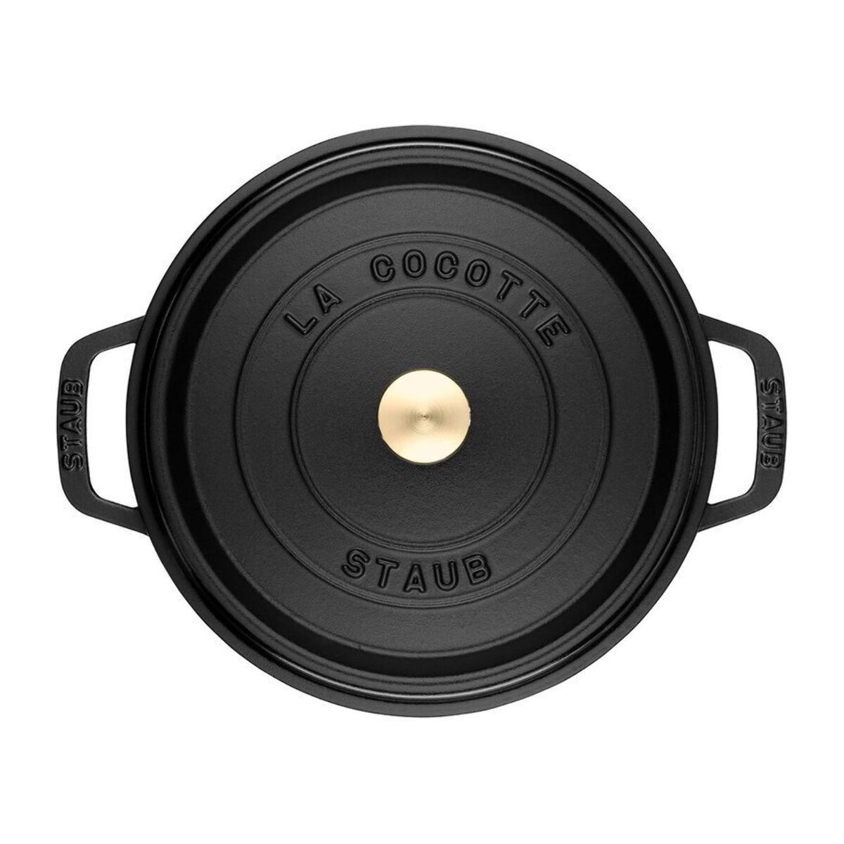 Cocotte en Fonte Staub, Ronde, Ø 20 cm, 2,24 L, Noir Mat