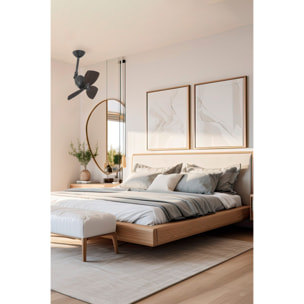VEDRA S Ventilateur marron foncé