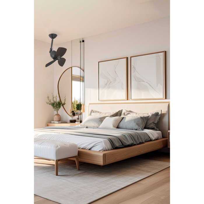 VEDRA S Ventilateur marron foncé