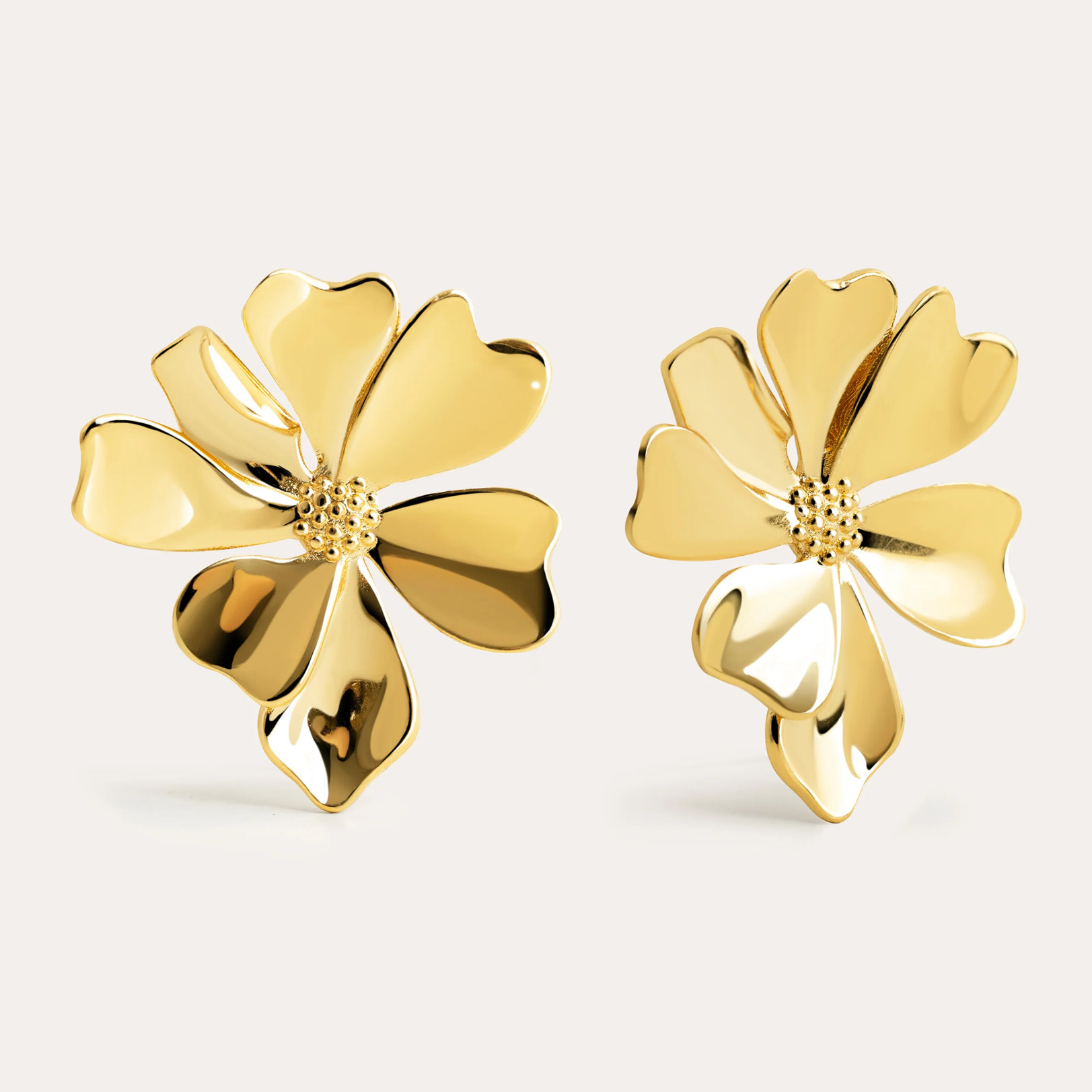Pendientes Flower Spring Baño Oro