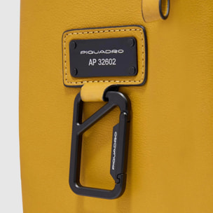 Piquadro Zaino sottile porta pc e iPad® con protezioni antiurto e RFID, espandibile