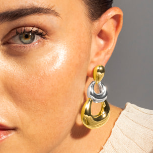 Pendientes acabado en oro amarillo de 18k