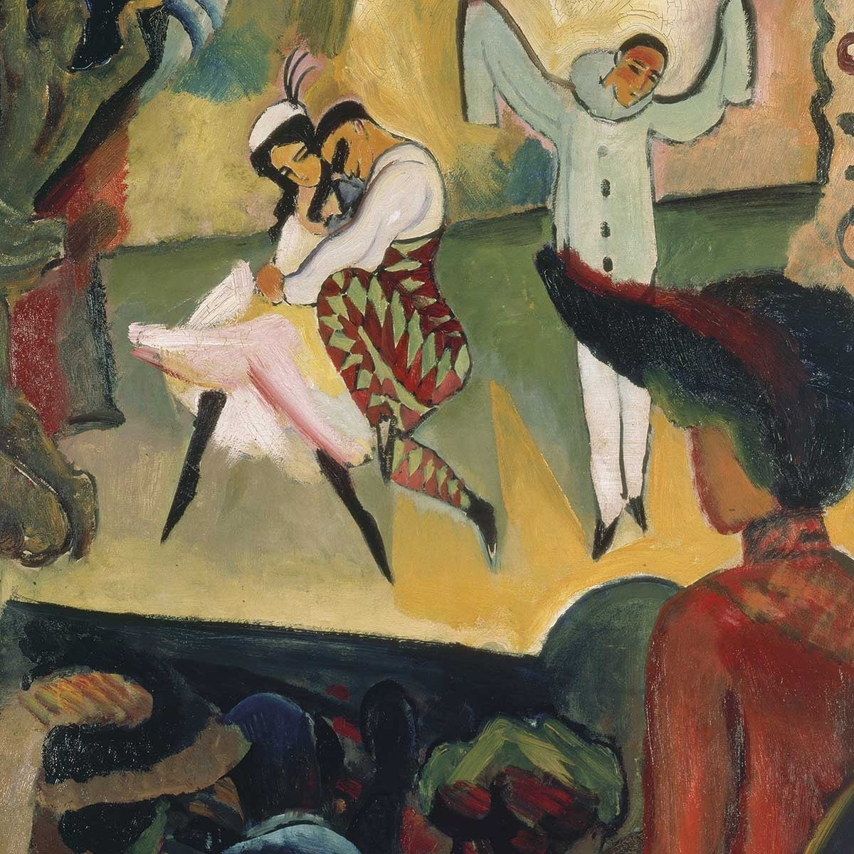 Tableau célèbre Le ballet russe par August Macke Toile imprimée