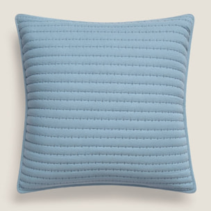 Funda de cuadrante acolchada rayas Dibeta color azul Poliéster