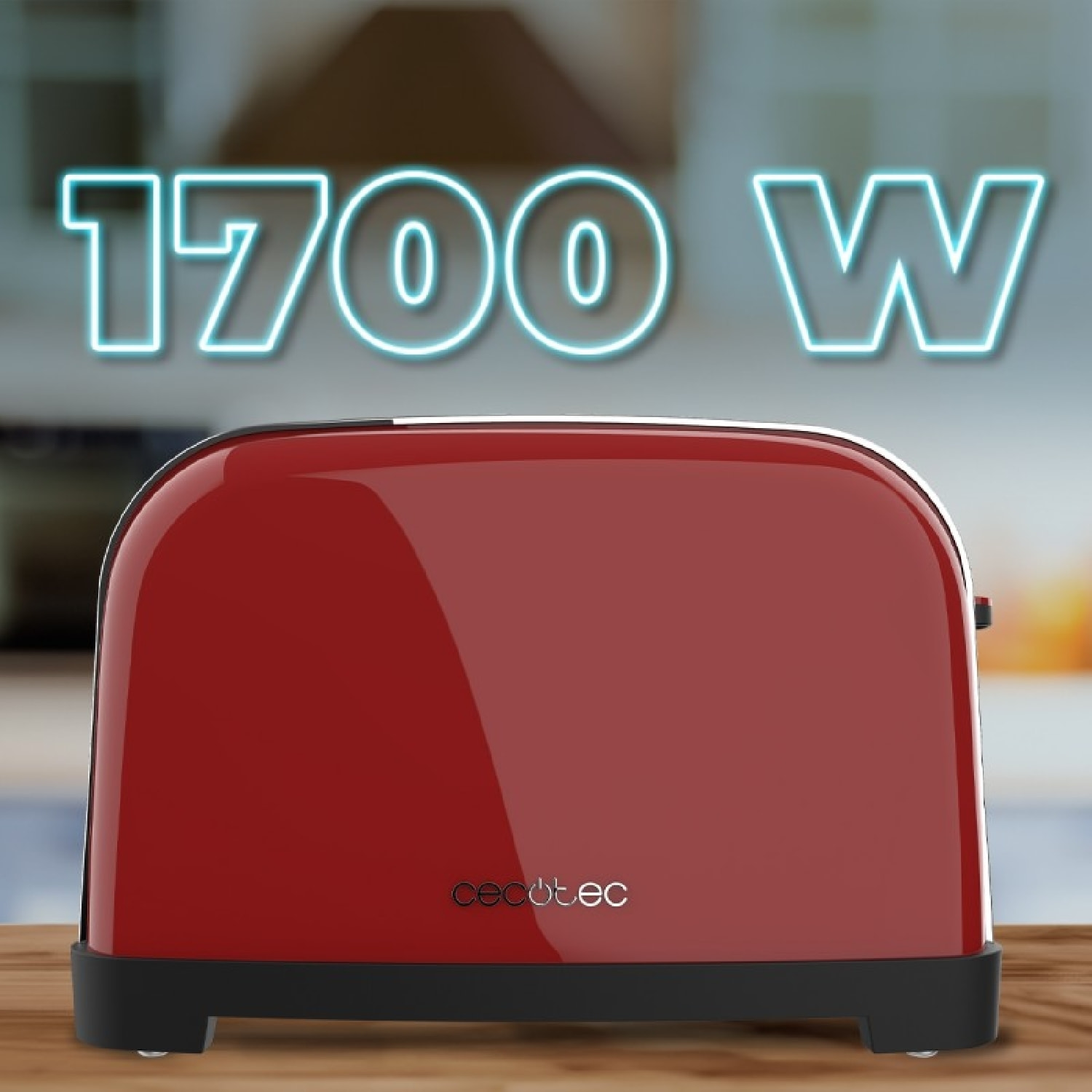 Grille-pain verticaux Toastin' time 1700 Double Red Cecotec