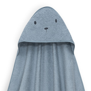 Capa Baño 1X1 Mod Oso+Dudu Muselina Petroleo