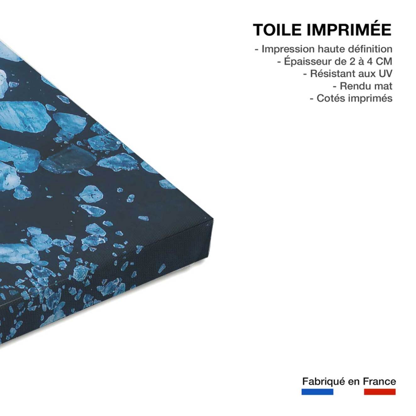 Tableau iceland diamond beach Toile imprimée