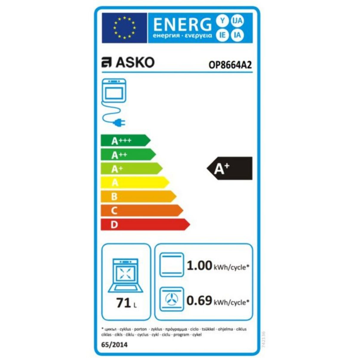 Four encastrable ASKO OP8687A2