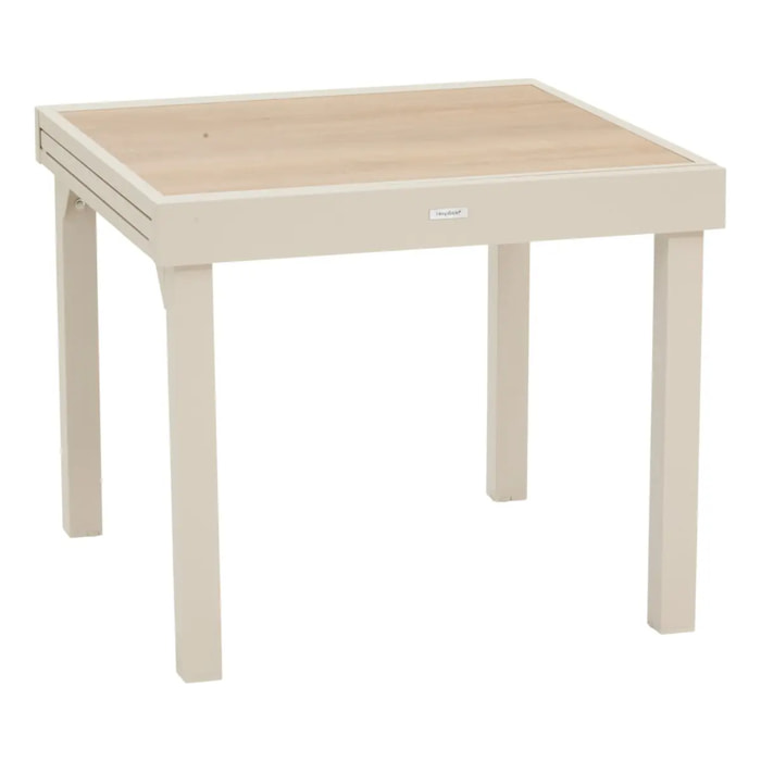 Table de jardin 8 places Piazza extensible argile