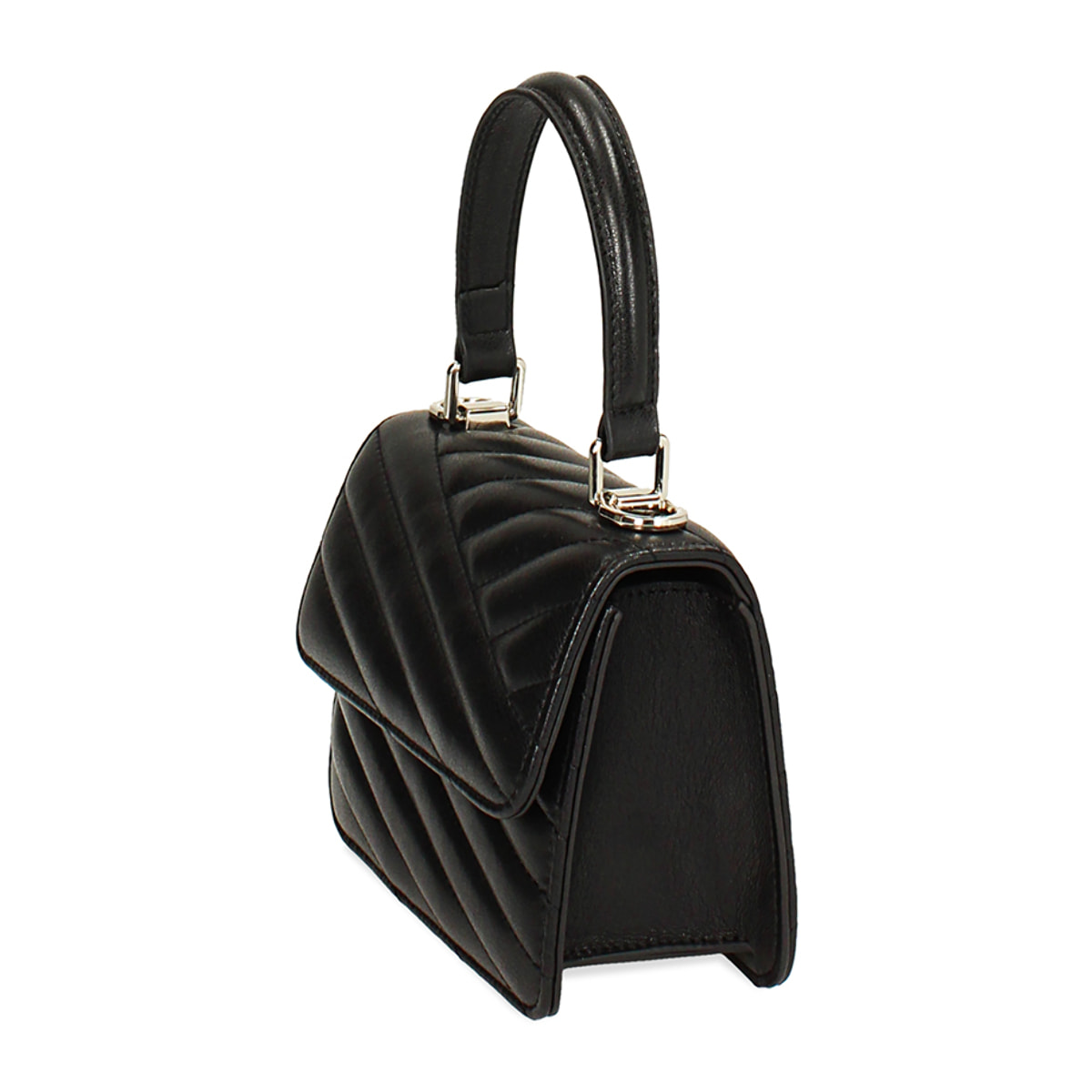 Mini bag nera con manico