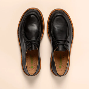 Zapatos N5584 SOFT NAPPA BLACK/ VOLCANO color Black