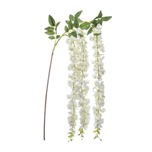 Tige de glycine artificielle blanc H130cm
