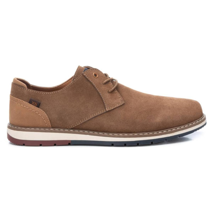 Zapato blucher/derby de piel camel