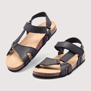 Sandalia Bio Piel Negro - Atacama