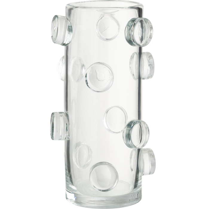 J-Line vase Pebbles - verre - transparent - large - 36 cm de hauteur