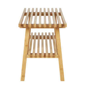 Saona - banc avec rangement - bambou naturel - 70 cm - Bois