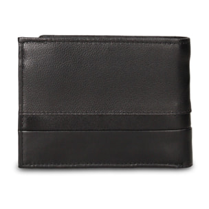 Portafoglio uomo vera pelle - Modello Ebeno - Casual - 12.5 x 9.0 x 2.0 cm
