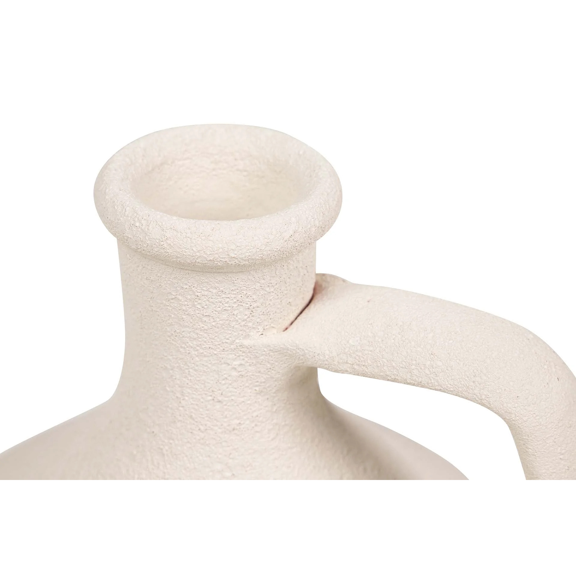 Florero Ceramica Beige 25x25x40 Cm