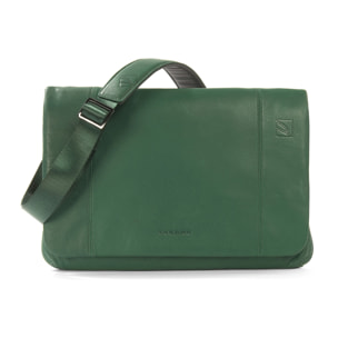 Borsa a tracolla  unisex In Vera pelle Made in Italy 23,5x34x4,5 cm