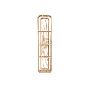 Paravent H. 180 cm 3 pans en rotin naturel ajouré - NINON