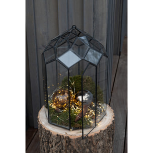 J-Line terrarium - verre/métal - noir - medium - Ø 25 cm