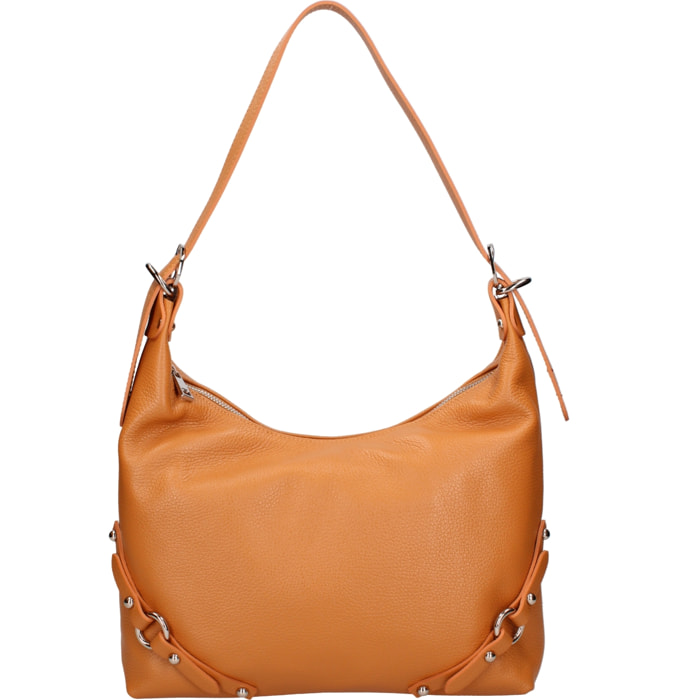 Borsa a spalla da donna In Vera pelle Made in Italy 30x30x9 cm