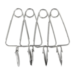 Lot de 4 pinces à escargot FM Professional