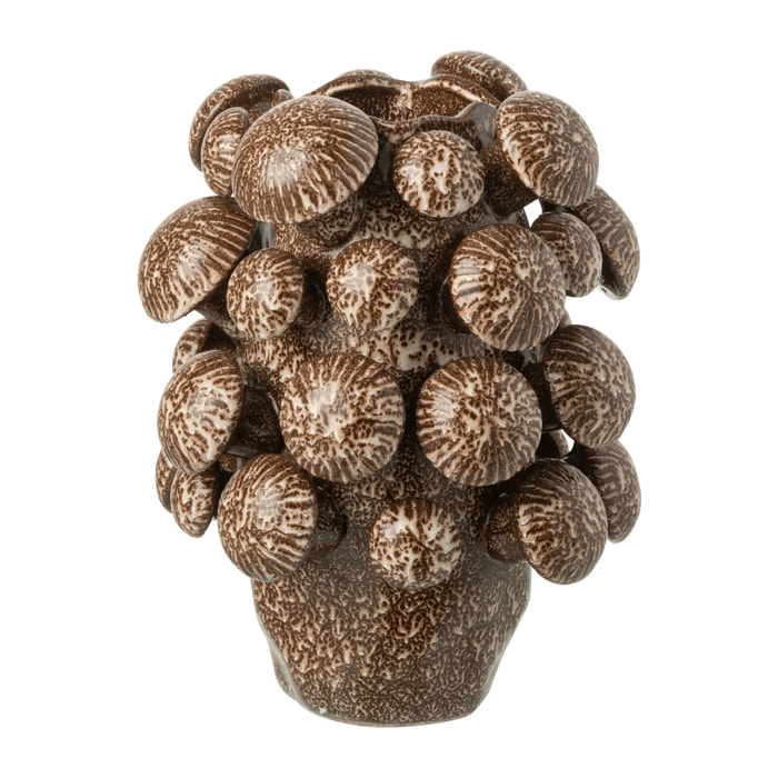 J-Line vase Fungi - céramique - brun - small