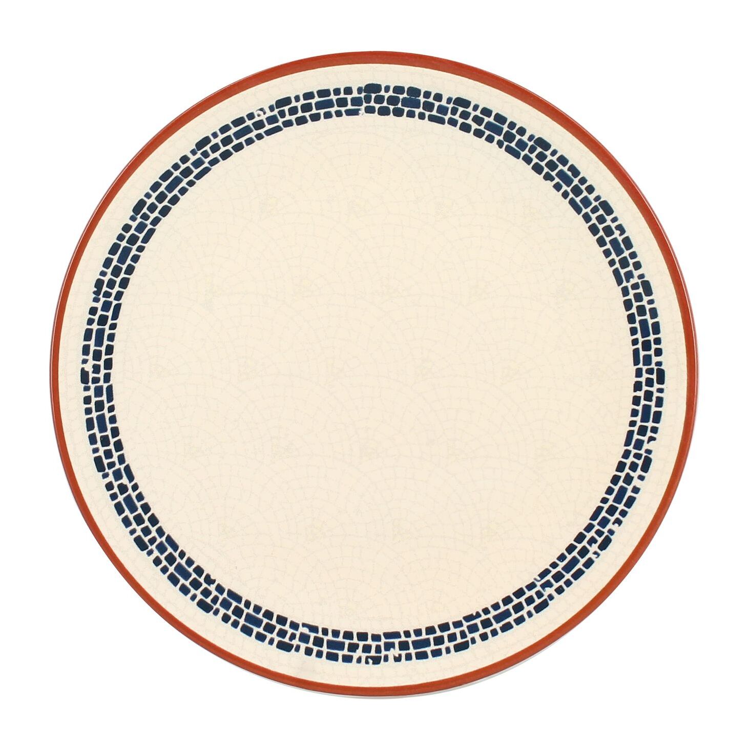 Lot de 6 assiettes plates en faïence blanche 26cm AMATXI