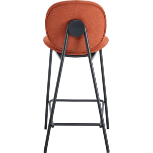 Lot de 2 tabourets en tissu - BOREAL