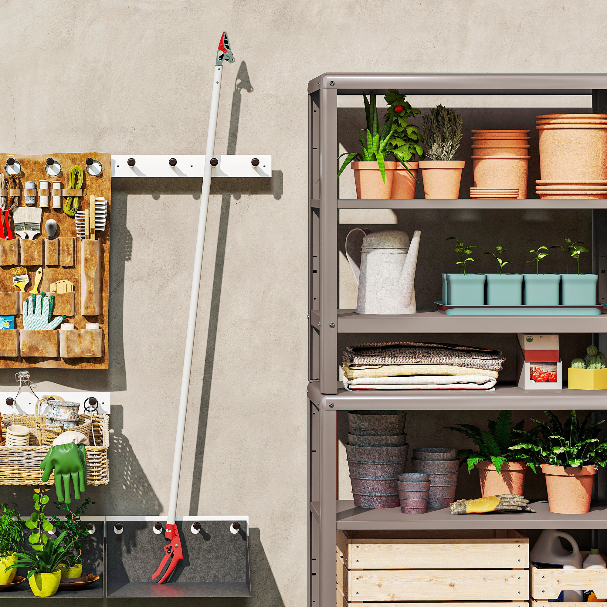 Tijeras de Podar de Jardín 180 cm, Podadora de Árboles de Largo Alcance, con Mango de Aluminio Ligero y Resistente, Cuchilla Metálica, para Poda de Ramas Altas y Recoger Frutas