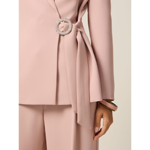 Oltre - Blazer con fibbia gioiello - Rosa