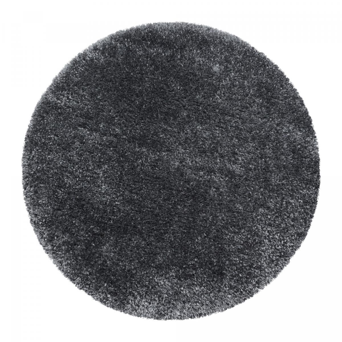 Tapis longs poils shaggy tissé motif uni RAMU